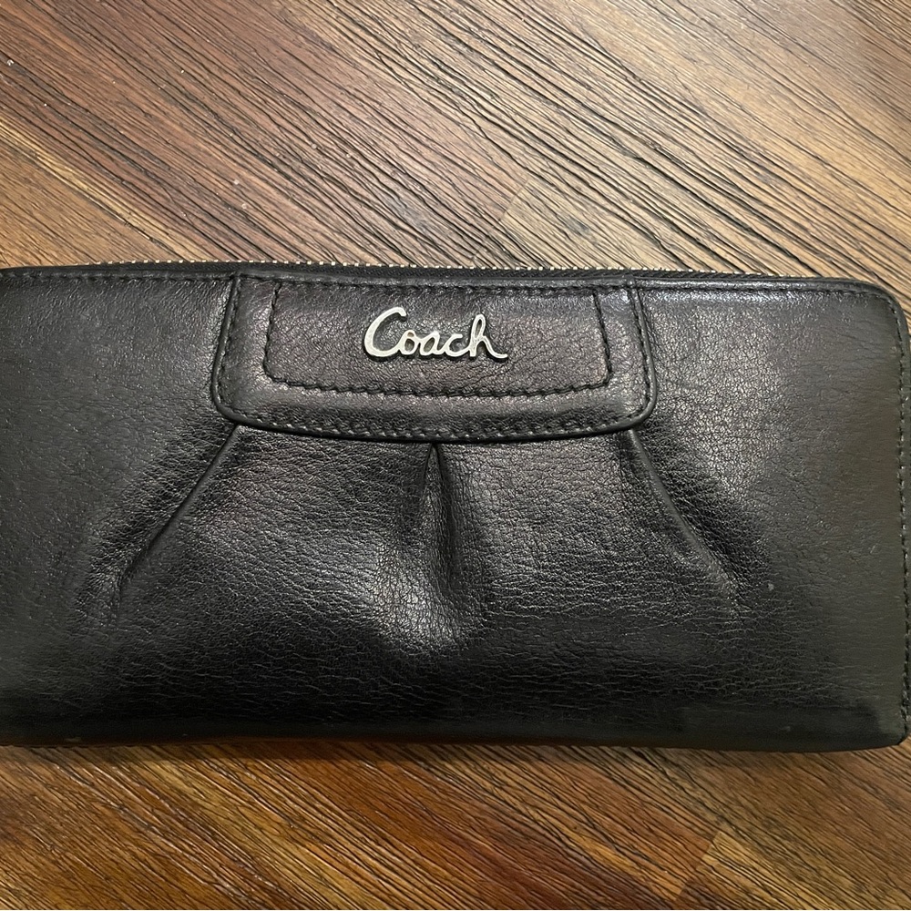 Coach Black Leather Wallet